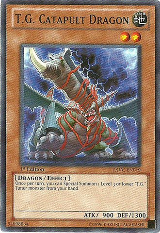 Yu-Gi-Oh! - T.G. Catapult Dragon (EXVC-EN019) - Extreme Victory - 1st Edition - Common