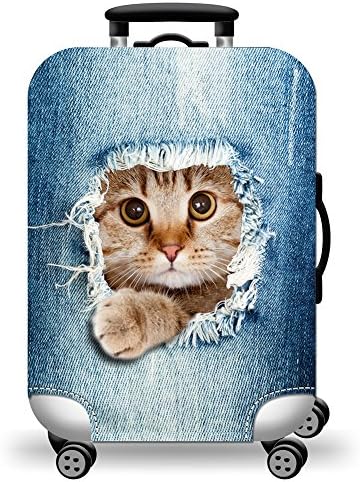Cute Animals Printed Luggage Protective Cover Travel Accessories Stretchy Suitcases Protector Cover (Style 3, XL)