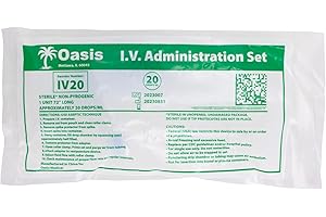 AMERICAN HEALTH SERVICE Universal IV Set | Veterinary-Grade Infusion Set with 72" Soft Tubing, Luer Connector, Roller Clamp & Bacteria-Proof Air Vent for Safe & Precise Fluid Delivery | Vented & Non-Vented Single-Use