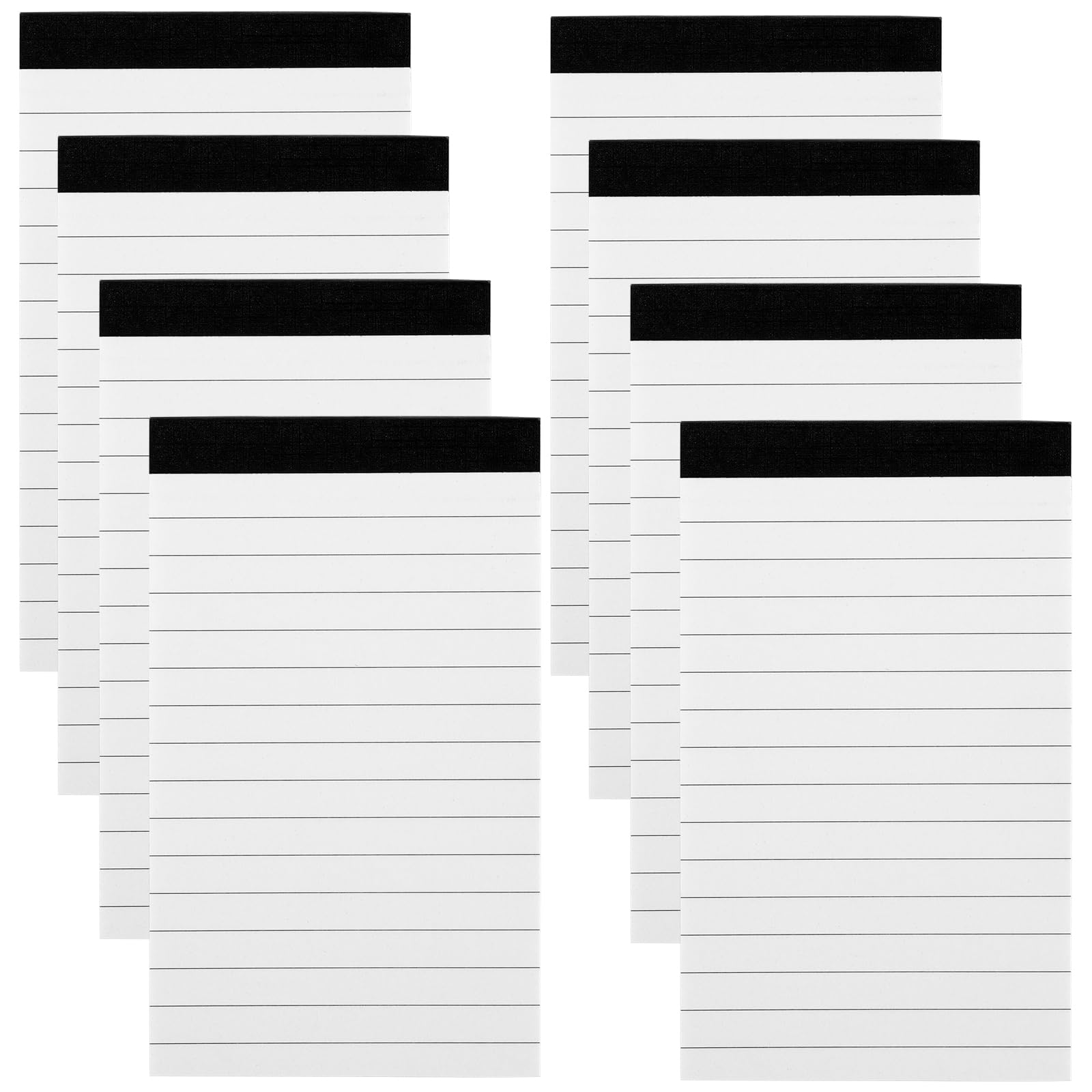 FINEASY 8 Pack A7 Notepads Refills 3 x 5 Inch Memo Pads Lined Writing Note Pads with 30 Sheets, Note Pad Paper Mini Pocket Notebook Refills Writing Pads for Taking Notes Daily Planning