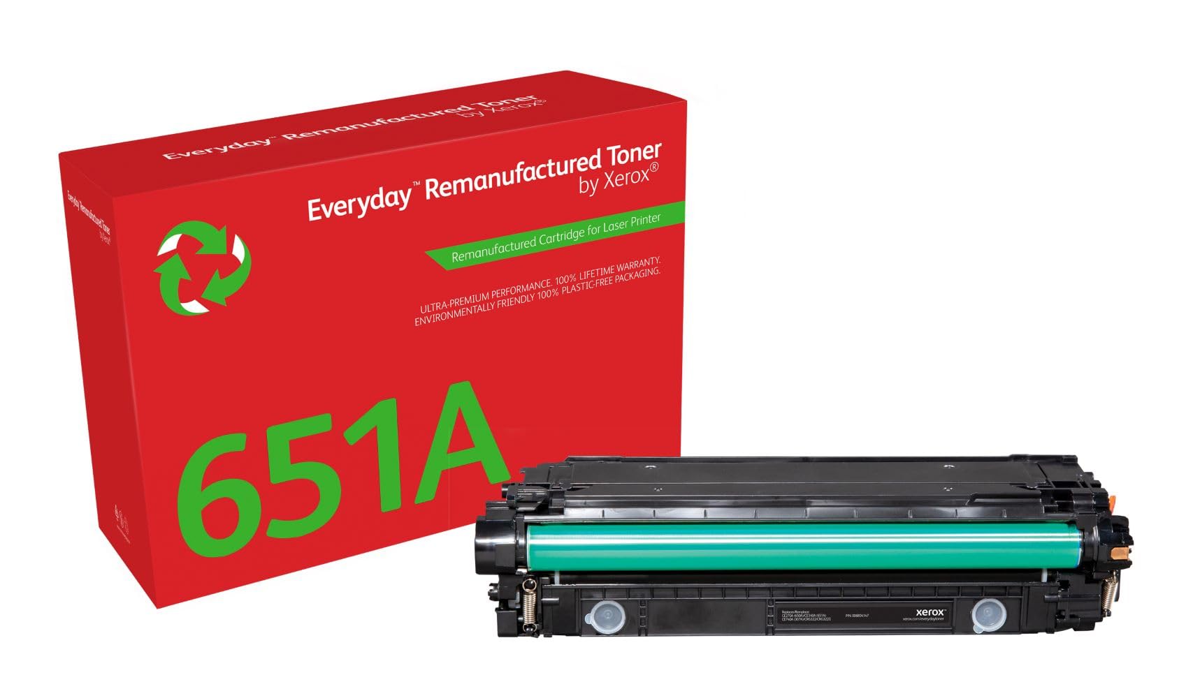 Xerox Everyday Compatible HP 651A HP 650A HP 307A CE340A/CE270A/CE740A Black Toner, Standard Capacity, Remanufactured