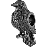 Bolenvi Crow Raven Black Bird Charm Bead, 925 Sterling Silver Charms, Compatible with Pandora & Similar Charm Bracelets, Necklaces & DIY Jewelry, Ideal for Jewelry Making, Elegant Handcrafted Design