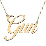 HUAN XUN Customized Custom Simple Any Name Necklace