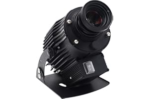 WAJECT 40W Outdoor LED Logo GOBO Projector IP65 Waterproof with Manual Zoom Including Free Custom Glass GOBO to Project Image for Warning Sign Company Store Wedding Advertising Outdoor