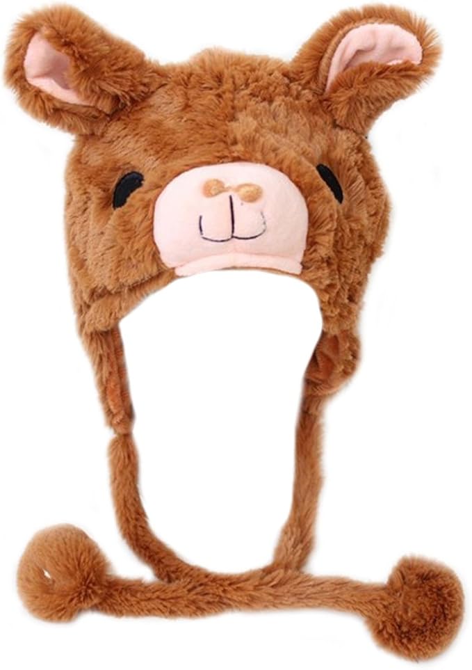 Amazon Toptie アニマル デザイン 帽子 ウィンター ガールズ サーマル ハット 耳付き アルパカ リス アルパカ ニット 通販