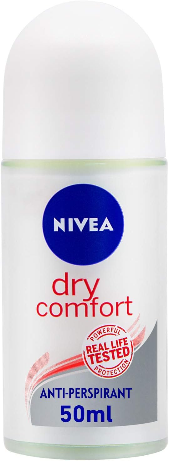 Nivea Dry Comfort Roll-On Deodorant 50ml - Long Lasting Dryness & Protection