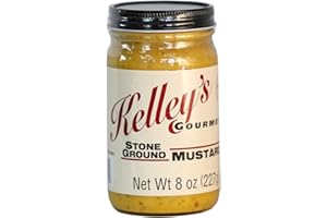 Stone Ground Mustard by Kelley's Gourmet - 8.0 Ounce (Pack of 1)