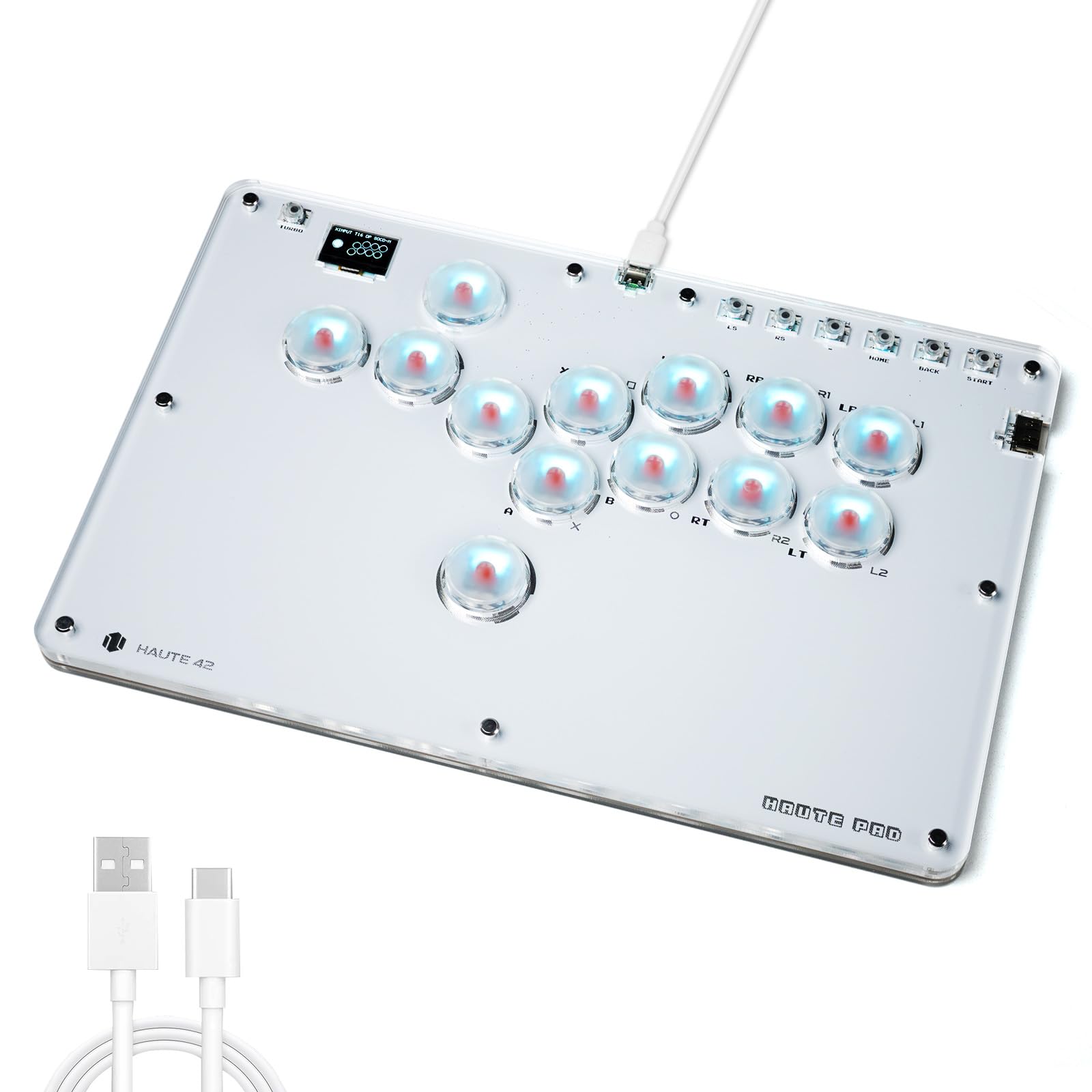 BITFUNX Gaming Keypad - 13 Key Leverless Arcade Controller With SOCD & Hot Swap For PC/PS4/Switch