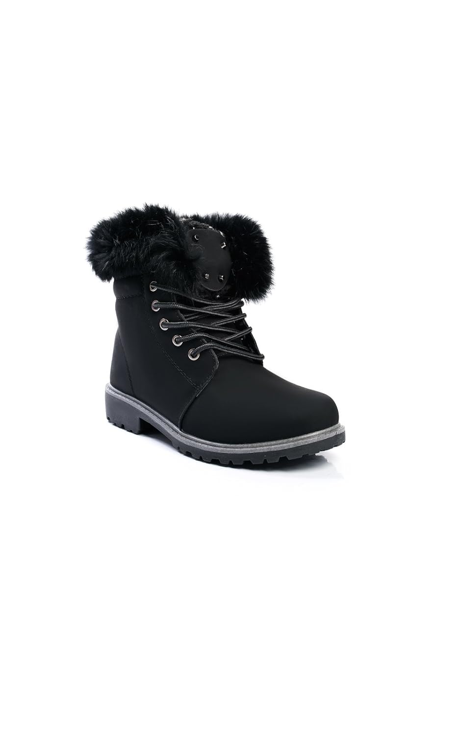 josie faux fur lace up boots