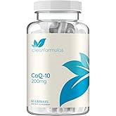 Quick Absorption CoQ10 200mg - Coenzyme Q10 200mg Potent Antioxidant for Heart Energy and Aging Support - High Stability CoQ10 Ubiquinone Capsules - Made in a cGMP US Lab (60 Servings)