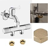 eMagTech 4pcs 1/2" Brass Blanking Hose Cap Nut Rubber Washer Female Pipe view 3