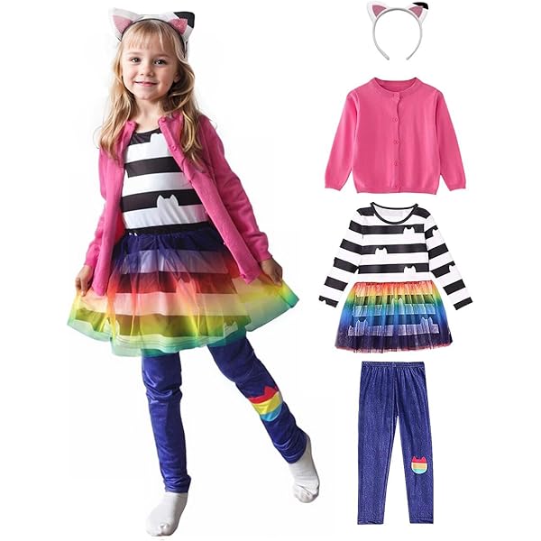 Vestidos De Cosplay De Gabby's Dollhouse Para Niñas | Meses Sin Interés