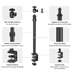 SmallRig Camera Desk Mount Table Stand, Adjustable