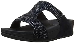 FitFlop Women's Rokkit Crystal Slide Sandal