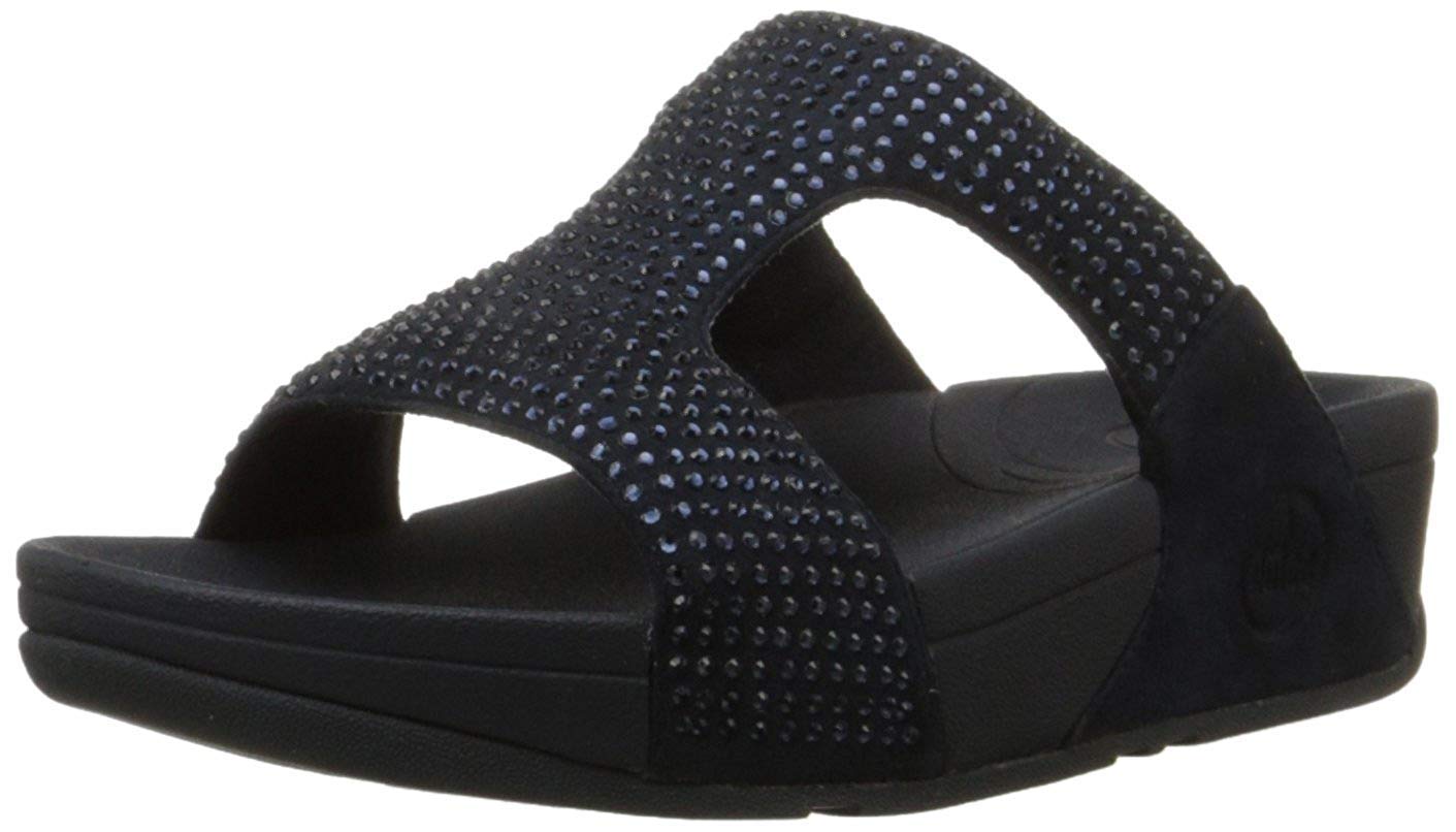 FitFlop Women's Rokkit Crystal Slide Sandal