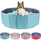 ChengFu Dog Ball Pit, Ball Pit for Toddlers, Foldable Ball Pit for Dogs, Dog Ball Pit for All Types of Dogs, Suitable for Ind