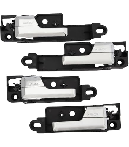 Amazon.com: Interior Door Handle (4 Pcs) Front Rear Left & Right