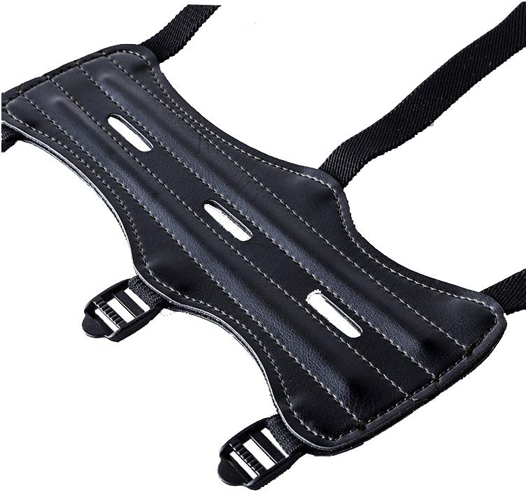 Nachvorn Shooting Archery Arm Guard Leather Three Adjustable Straps Archer Protector Shooter Protection : Sports & Outdoors