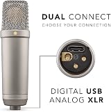 RØDE NT1 5th Gen Large-Diaphragm USB/XLR Studio Condenser Microphone view 9