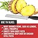Asmeten Chef Knife,Kitchen Knife, Professional Chefs Knife 8 Inch, High Carbon Stainless Steel, Best Value With Exquisite Packaging, Ultra Sharp Cooking Knife (Silver 2)