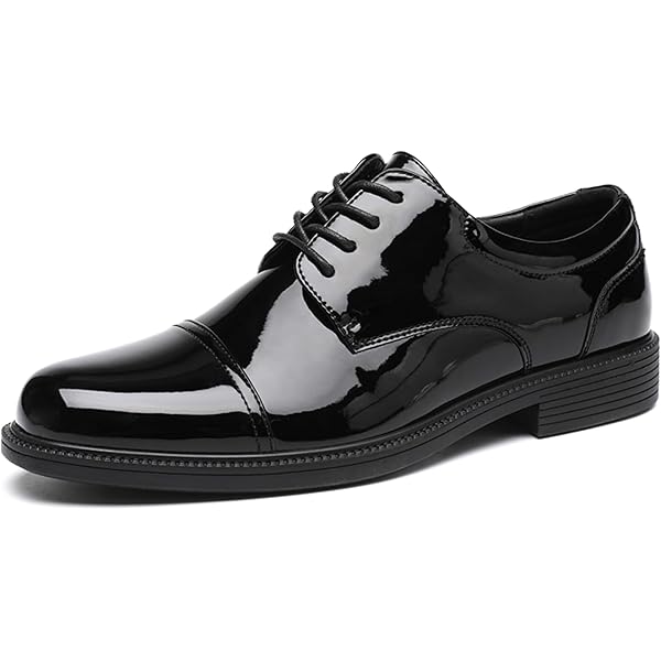 SuitSupply Made in Italy Oxford Patent Leather Dress Shoes - 43/9/10 (US 10) Black Tuxedo Oxford in Patent Leather | SUITSUPPLY main image 4