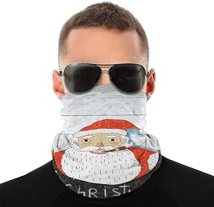 Fashion Smiling Tattoo Santa Merry Christmas Face Face ...