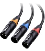 Pack 2 Câbles XLR 1,8m Cable Matters - Microphone Pro Grade Mâle Vers Femelle