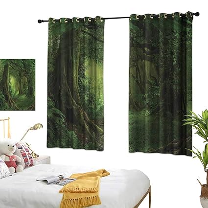 Amazon Com G Idle Sky Bedroom Blackout Curtains Forest