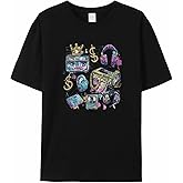 Graphic Men's T-Shirt Modern Abstract Rock Band Graffiti Printed Cotton Top Short Sleeve Basic Casual Tee