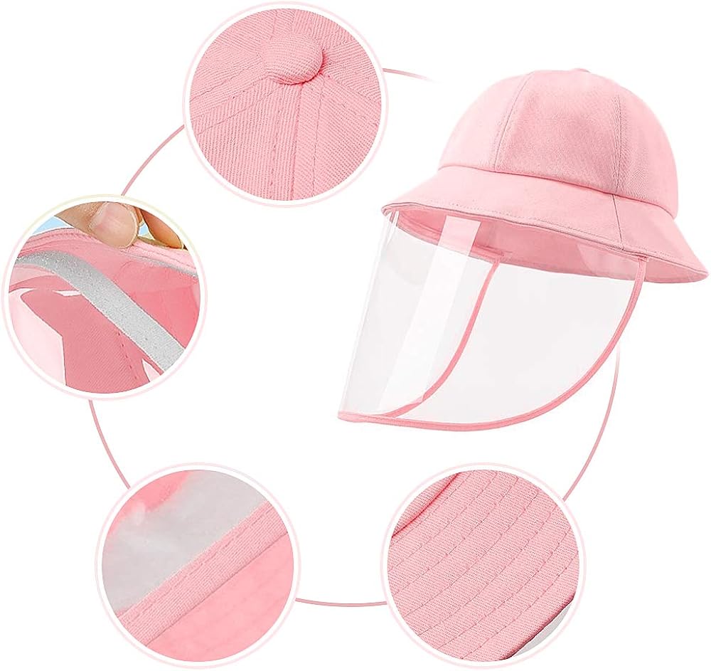 Kids Hat Outdoor, Protective Sun Fisherman Cap with Cover for Children Boys Girls Toddlers Babies: Clothing