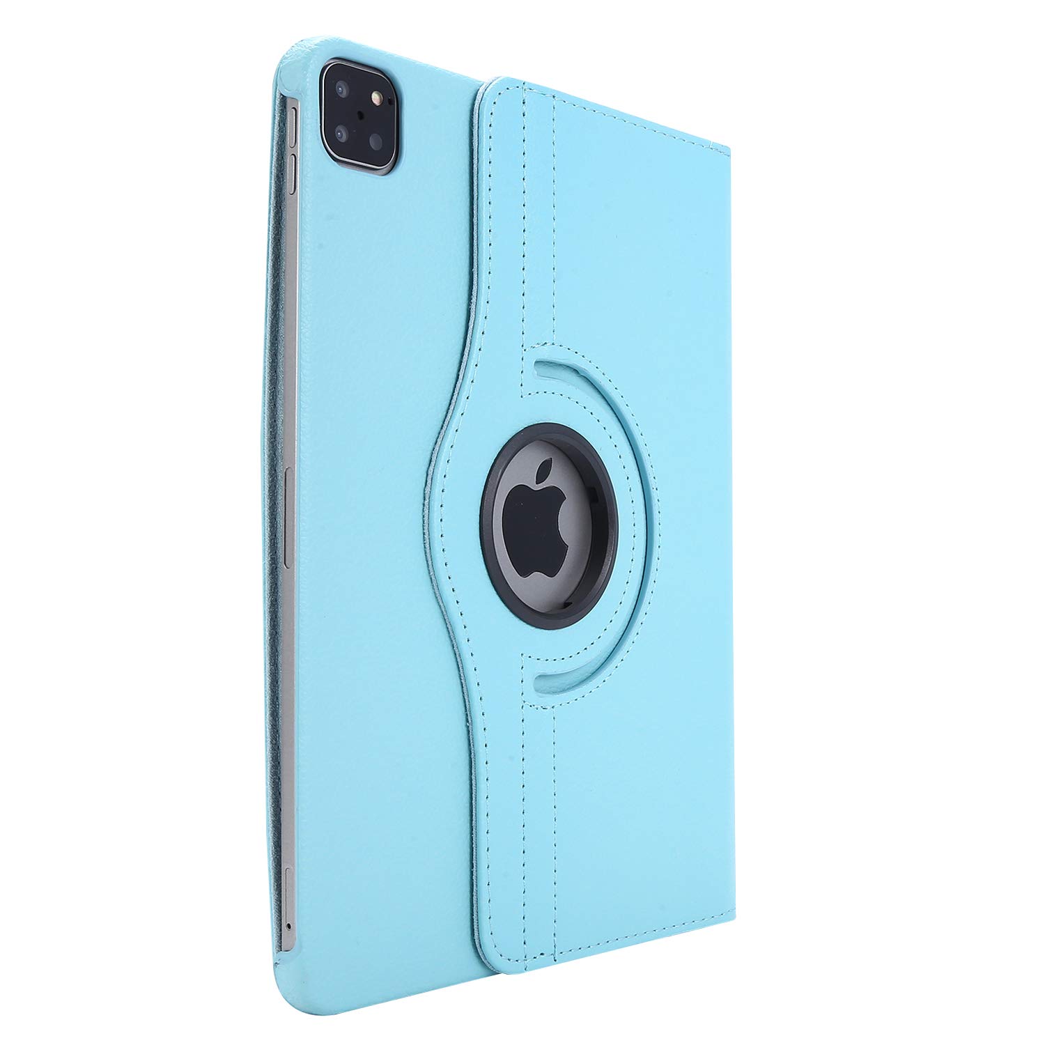 Lobwerk Case for Apple iPad Pro 2020 12.9 Inch Smart Cover 360° Rotatable turquoise light blue