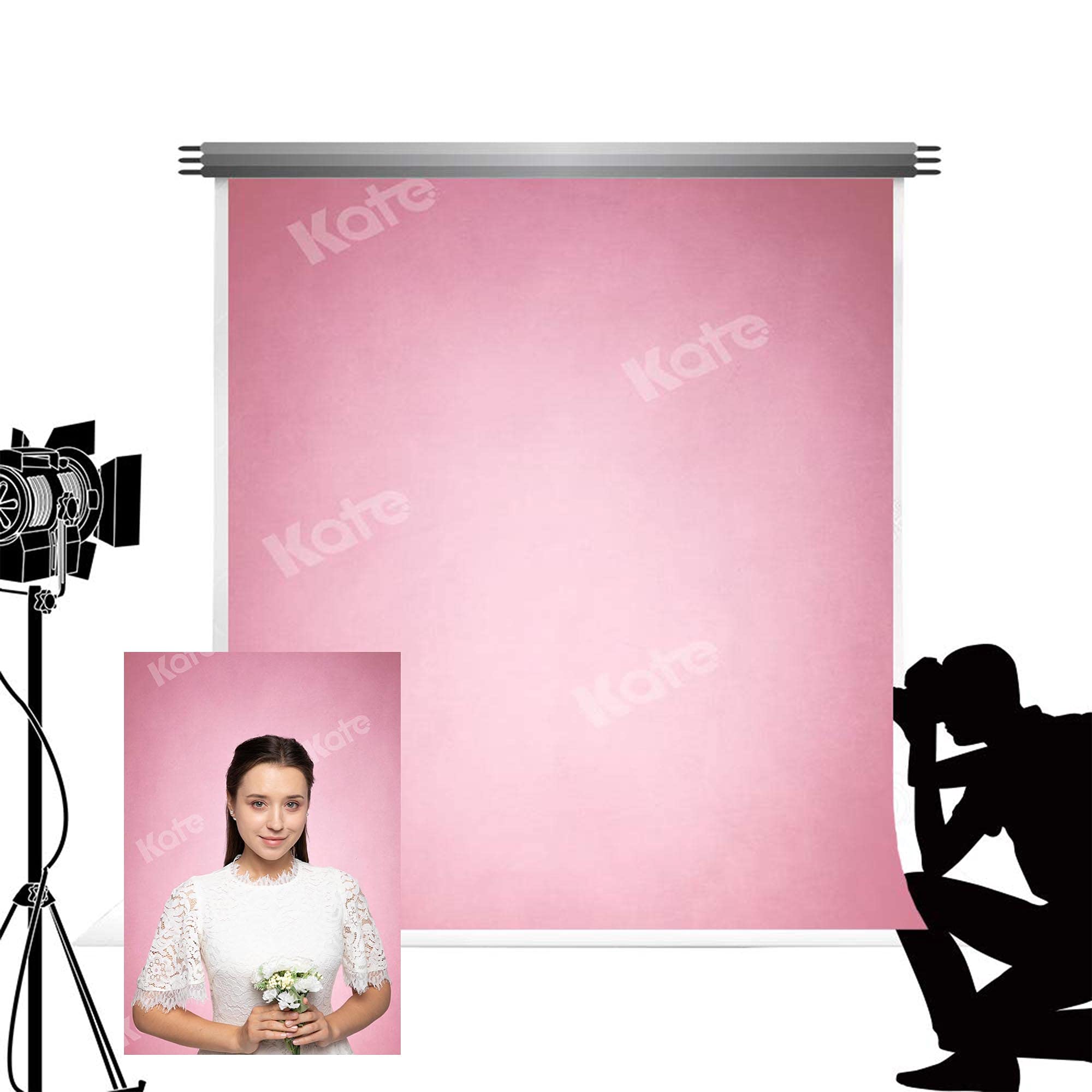 Kate Backdrop Photography Pink 1.5x2.2m Romantic Cherry Blossom Wedding Photocall Booth props Soft background for Baby photography Photo Studio Shooting