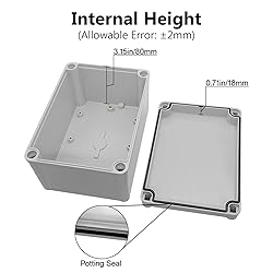 LeMotech Junction Box IP67 Waterproof Dustproof ABS