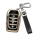 QBUC for Toyota Key Fob Cover with Keychain for