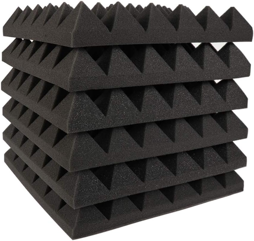 YWSHUF Acoustic Panels Absorption Pyramid Studio Foam Sound Proof ...