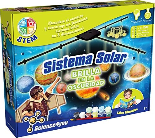 Science4you - sistema solar - brilla en la oscuridad, juguete ...