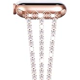 NewWays for Apple Watch Band 38mm 40mm 41mm 42mm 44mm 45mm 46mm 49mm for iWatch Series 11 10 9 8 7 6 5 4 3 2 1 SE Ultra, Sparkling Bling Shiny Diamonds Bracelet for iWatch Band Womens