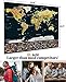 XL Scratch Off World Map - Travel Map Scratch Off Poster | US States & 252 Flags | 33.5