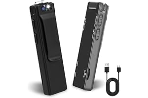 Mini Body Camera-Video Recording and Photo Taking, 1100mAh Portable Mini Camera HD 1080P Video Recorder with Auxiliary Light 