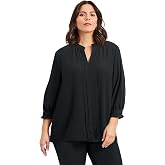 Avenue Pintuck Popover Top | Women's Plus Size