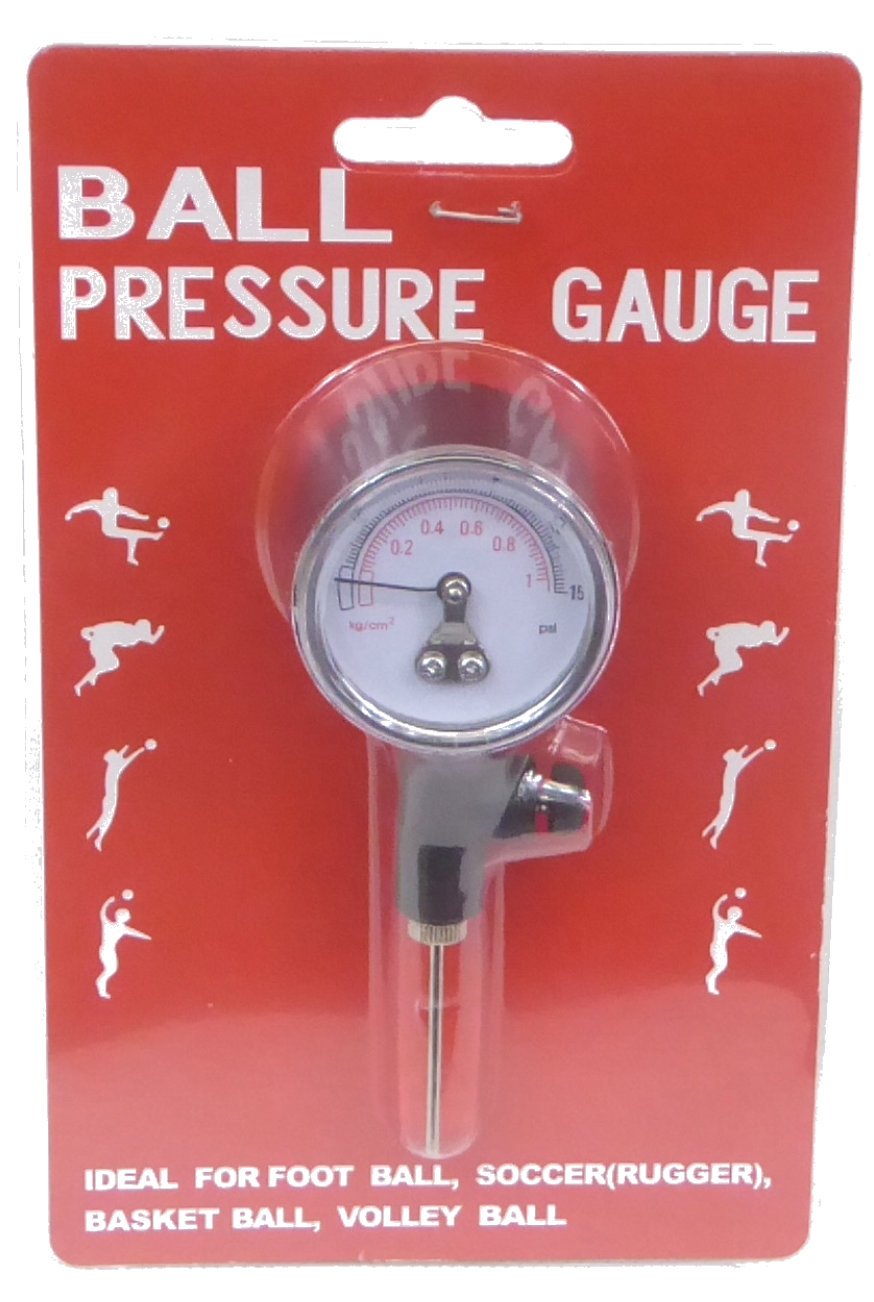 carta PREG Football PRESSURE GUAGE WITH NEEDLE PACKED IN A BLISTER, White, One size