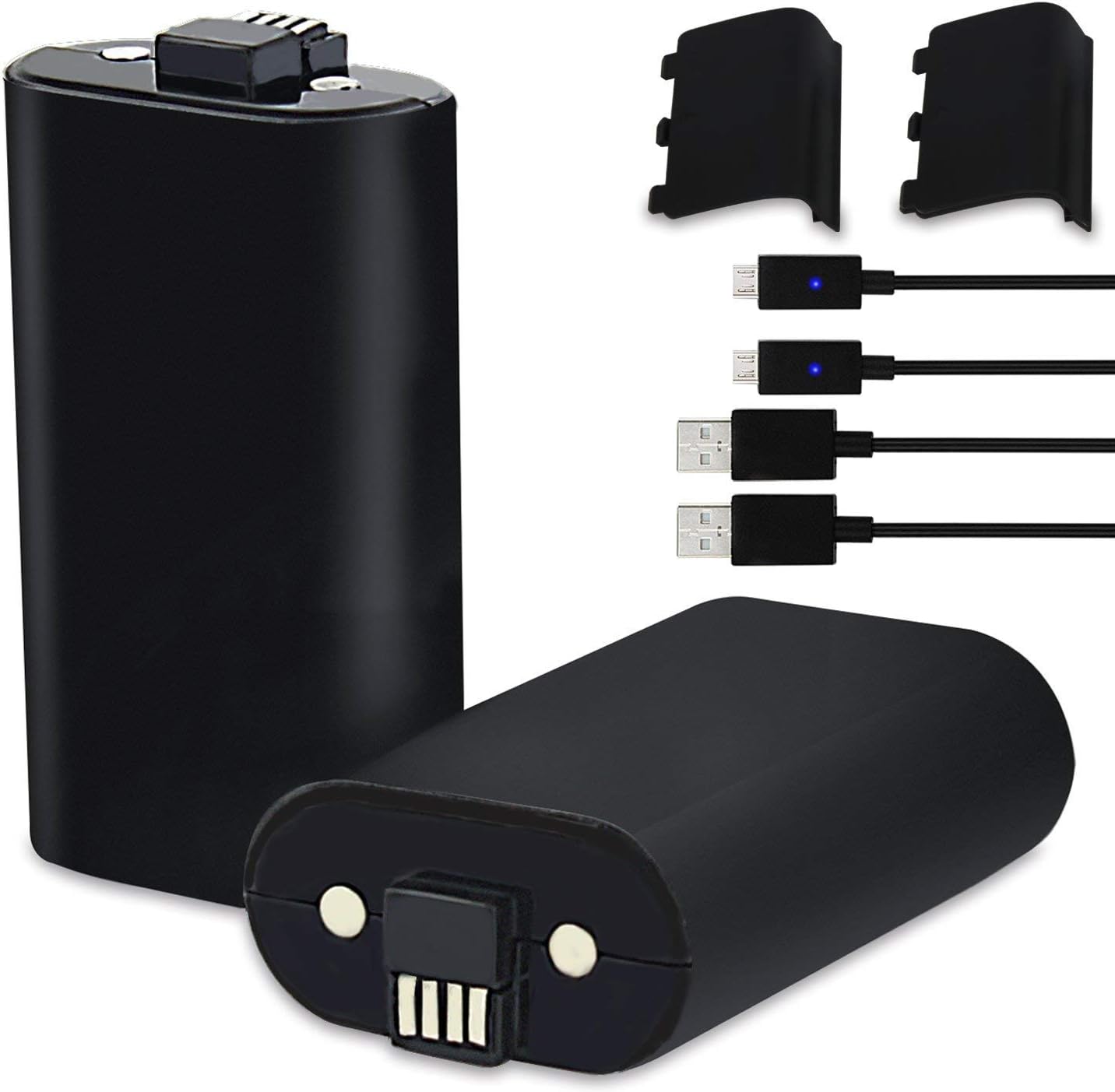 2 Batteries pour Xbox One/One S/One X/One Elite 1200 mAh