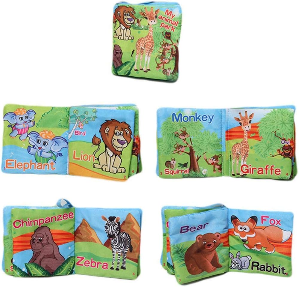 Baby Cloth Book Soft Fabric Book Kids Vegetables Animal English Early Education Toys