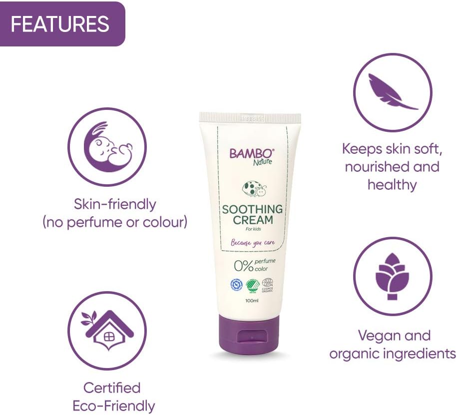 Bambo Nature Soothing Nappy Cream, Newborn Essentials, Eco-Labelled Nappy Cream, Soothes & Restores Irritated Skin - Image 5