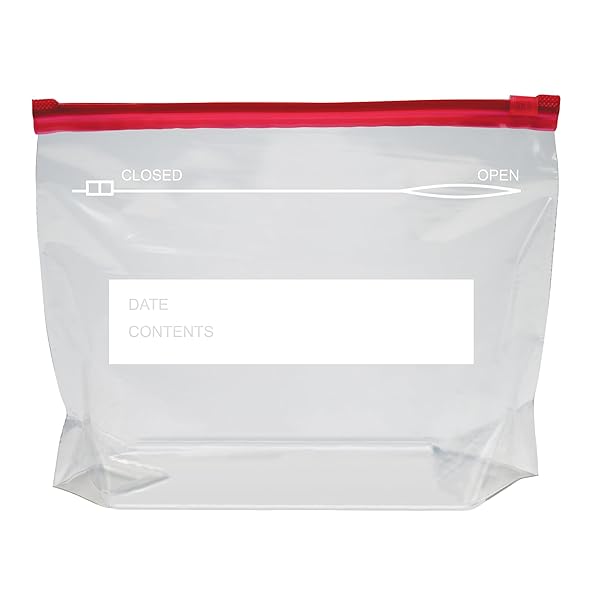 AMAZON BASICS SLIDER QUART FOOD STORAGE BAGS, BPA FREE, 120 COUNT (PREVIOUSLY SOLIMO)