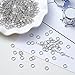 Kissitty 2000Pcs 6mm Stainless Steel Open Jump Rings Connectors 0.8mm Thick Chainmail Making Jewelry Findings