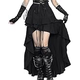 win2win Goth Skirt for Women Punk Fairy Grunge Y2k Gothic Rave Summer Festival