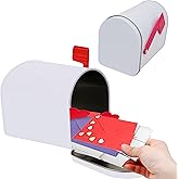 4E's Novelty Mini 5" Valentines Mailbox for Kids - Tin Plate Tiny Mailbox, Valentines Day Card Box for Classroom Exchange, Miniature Toy for Pretend Play, DIY Valentines Crafts for Kids