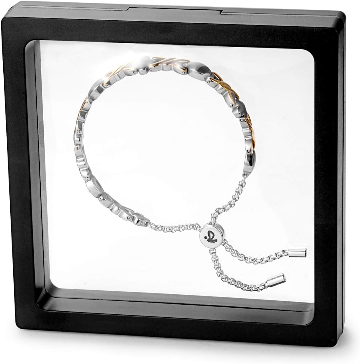 RainSo Women's Magnetic Bracelet - Elegant Stainless Steel Adjustable Jewellery with 3500 Gauss Strength, Silver - Image 5