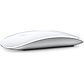 Apple Magic Mouse: Wireless, Bluetooth, Rechargeable. Works with Mac or iPad; Multi-Touch Surface - White